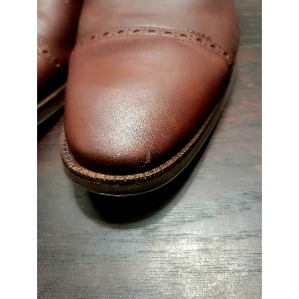 Cole Haan Grand 360 Men Brown Leather Cap Toe Oxford Lace Up Dress Shoe 9.5 M
